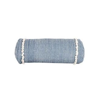 Foreside Home And Garden Waki Blue Bolster Filled Decorative Indoor/Outdoor Accent Pillow, 14 x 25 at Nordstrom, Size Medium