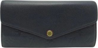 Louis Vuitton Pre-owned Wallets, female, Blue, Size: ONE SIZE Pre-owned Long wallet (bi-fold)