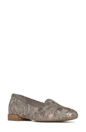Donald J Pliner Reena Sequin Embellished Loafer Flat in Pewter at Nordstrom Rack, Size 6.5