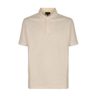 Emporio Armani Heren, Tops, Beige, Maat: 2XL Katoen