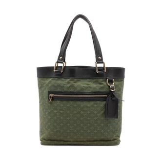 Louis Vuitton Pre-owned Tote Bags, female, Green, Size: ONE SIZE Pre-owned Vintage Monogram Canvas Tote Bag