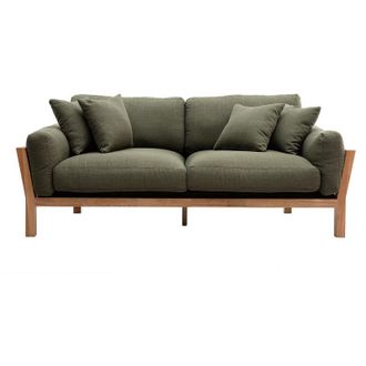 Miliboo Miliboo - Divano sfoderabile in stile scandinavo 3 posti kaki kyo