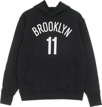 Nike Brooklyn Nets Hoodie - Heren - Sportshirts - Zwart - L - Katoen - Fitness