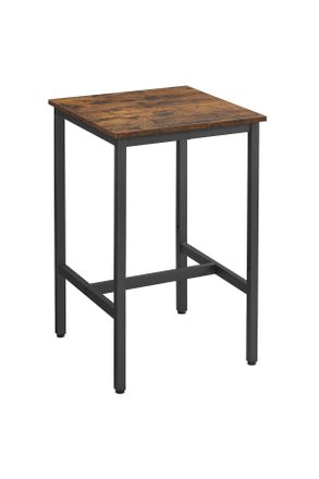 Boxxx Bartisch, Braun, Schwarz, Metall, Holzwerkstoff, teilmassiv, 60x90x60 cm, Esszimmer, Esstische, Stehtische