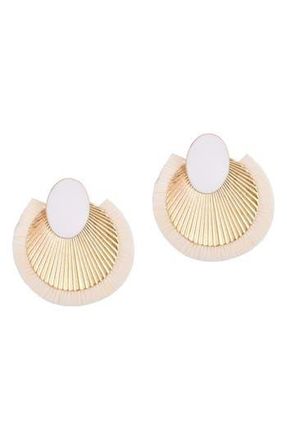 Adornia Darla Statement Earrings in White at Nordstrom Rack