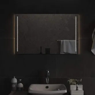 vidaXL vidaXL Specchio da Bagno con Luci LED 50x80 cm