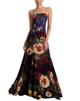 Alice & Olivia Alice + Olivia Augusta Spaghetti Strap Maxi Dress