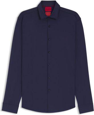 HUGO BOSS Slim-fit shirt in performance-stretch jersey
