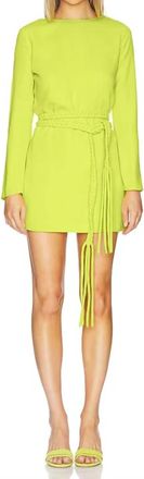 Alexis Angelie Mini Dress In Chartreuse