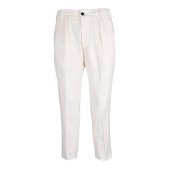 Michael Coal Cropped Trousers, male, White, Size: W30 Classico Cropped Trousers