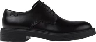 Camper Zwarte Leren Dean Schoenen - Heren - Nette schoenen - Zwart - 42 EU - Leer - Schoenen