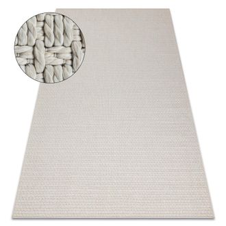 RugsX Rugsx - Alfombra Origi 3561 Crema - Hilo De Sisal Tejido Plano Beige 136x190 Cm