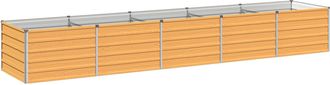 vidaXL Cama De Jard&iacute;n Elevada Natural 400 X 80 X 55 Cm Vidaxl