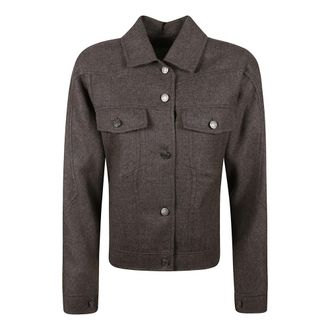 Max Mara Mxsrapace Jacket - Jackets - Mujer - Marr&oacute;n - 2XS