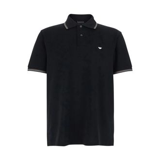 Emporio Armani T-shirts en polos - Heren - Polos - Zwart - 2XL - Katoen - Tops