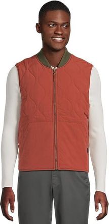 L.L.Bean Signature Reversible Camp Vest Lined Regular Mens Clothing Dark Russet/Navy : 3XL, Nylon
