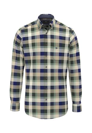 Fynch-Hatton Karohemd FYNCH-HATTON, Damen, Gr. 4XL, N-Gr, schwarz ivy, Jersey, Obermaterial: 100% Baumwolle, kariert, normal h&uuml;ftbedeckend, Rundhals, Hemden Karohe