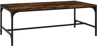 vidaXL Coffee Table Smoked Oak 100x50x35 cm Engineered Wood vidaXL