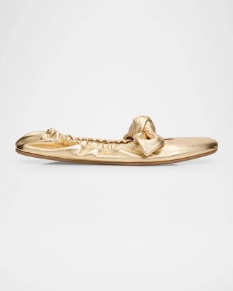 Zimmermann Carousel Leather Ballerina Flats