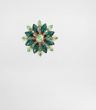 Dolce & Gabbana Brooch With Rhinestones - Man Bijoux Multi-colored Metal Onesize