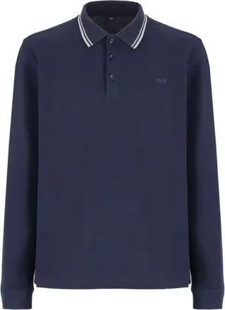 Armata Di Mare long-sleeve polo shirt - men - Cotton - XXXL - Blue