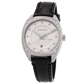 Gucci Gg2570 Diamond Silver-tone Dial Ladies Watch YA142507