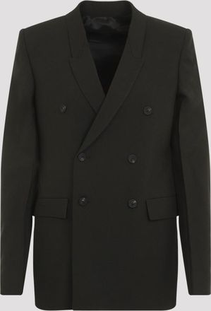 Rick Owens Dark Green Double-breasted Jacket