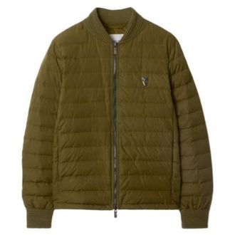 Burberry B Shield Logo Down Bomber Jacket, Size Medium
