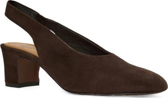 Aquatalia Trevi Slingback Pump in Espresso Suede at Nordstrom, Size 10.5