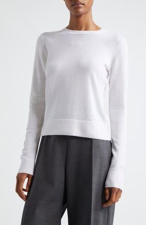Vince Classic Crewneck Cashmere Sweater in Off White at Nordstrom Rack, Size Large