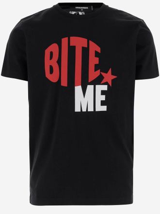 Dsquared2 T-shirt Whit Maxi Print