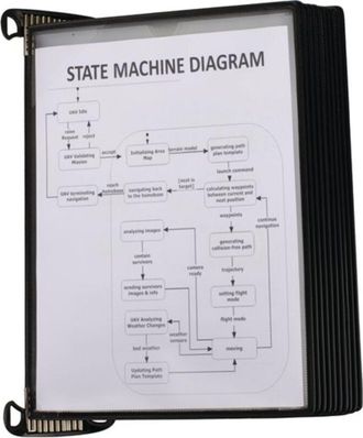 OEM Soporte De Pared 10 Paneles Pp Negro Con Im&aacute;n De Neodimio Din A4
