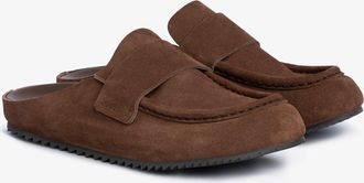 Pedro Garcia Brown suede clog slide | Bilma | Fall-winter 26 |