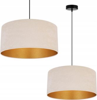 OEM L&aacute;mpara Colgante De Techo L&aacute;mpara De Techo Pantalla De Terciopelo Dorado