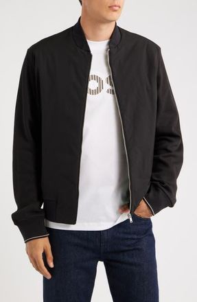 BOSS Hybrid Bomber Jacket in Black at Nordstrom, Size Xx-Large