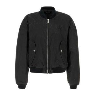Dsquared2 Waxed Ball Bomber - Heren - Jassen - Zwart - Maat: L Katoen