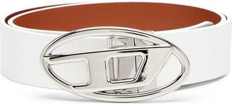 Diesel Cintura B-1DR con fibbia logo - Bianco