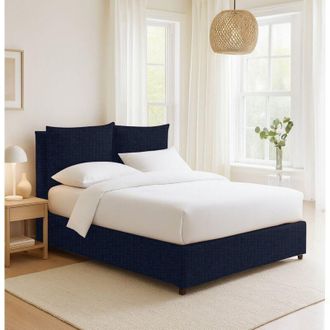 Dmora Cama Plaza Y Media Newton, Desenfundable, Hecho En Italia, Violeta Oscuro