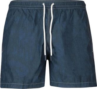 Gran Sasso Beachwear - Heren - Strandmode - Blauw - L - Polyester - Badmode