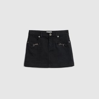 Gucci Kids - Denim Mini Skirt, Grey, Ready-to-wear