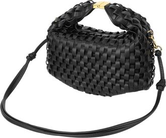 Tiffany & Fred Woven Leather Top Handle Crossbody