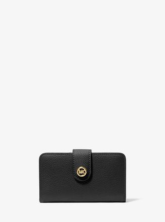 Michael Kors MK Pop Charm Medium Pebbled Leather Wallet