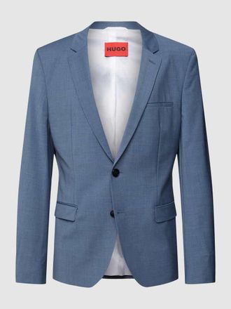 HUGO BOSS Regular Fit 2-Knopf-Sakko aus Schwurwoll-Mix Modell ARTI in Bleu, Gr&ouml;&szlig;e 54