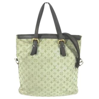 Louis Vuitton Vintage, unisex, Groen, ONE Size, Pre-owned Canvas Tote Bag