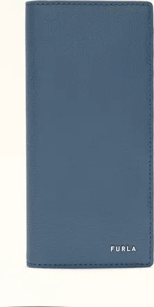 Furla Man Project Continental Wallet S Grigio Blu Milos Textured Calf Leather Man