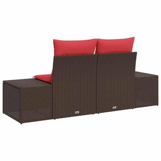 vidaXL Divano Da Giardino Con Cuscino 184 X 62 X 69 Cm Polyrattan Vidaxl
