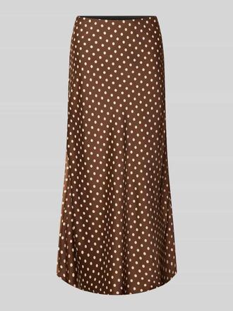Vero Moda Midirock im Allover-Look Modell PELLA in Dunkelbraun, Gr&ouml;&szlig;e XL