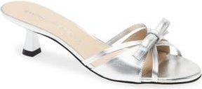 Stuart Weitzman Felicity Slide Sandal in Silver at Nordstrom Rack, Size 8.5