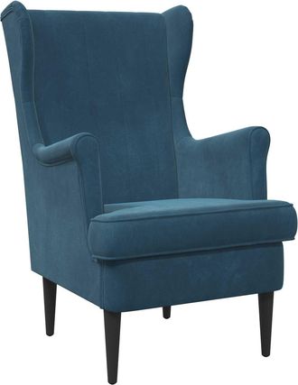 vidaXL Sill&oacute;n Azul Terciopelo Vidaxl