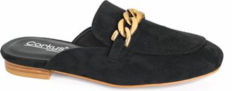 Corkys Footwear Womens Keepsake Faux Suede Mules In Black